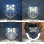 Motorcycle Headlamp LED Daytime Running 5 Lamp - Image 4