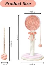 Cat Scratching Post  Cute Kittens Scratch Posts With Hanging Ball Sturdy Post Stable Base Ideal For Indoor Cats Small Large Sizes Kitty Available - Image 4