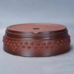 Retro Plain Cement Ancient Nail Round Breathable Flower Pot - Image 3
