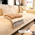 Thickened Fleece Cream Style Simple Non-slip Sofa Cushion - Image 2