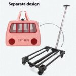 Pet Trolley Luggage Portable Foldable Can Hold Two Fat Cats - Image 2