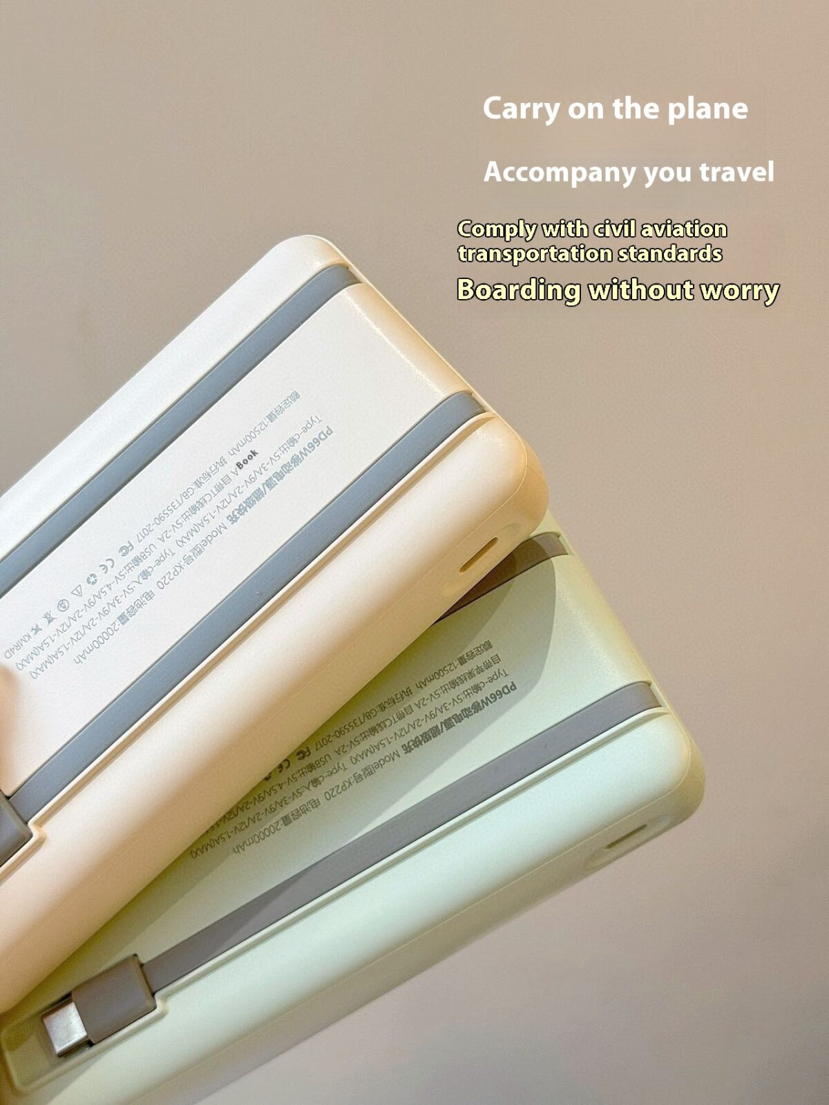 PD Fast Charge Power Bank 66W Super Comes With Charging Cable - Image 8