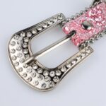 Rhinestone Women's I-style Thin Belt Fashion Personality - Image 3