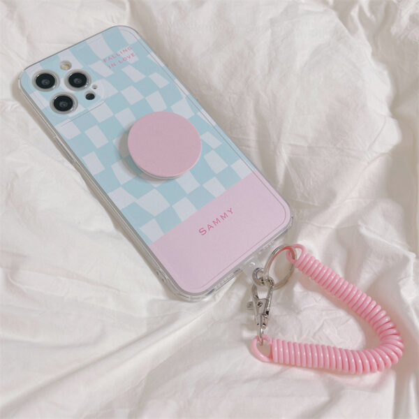Checkerboard Bracket For  Universal Lanyard Mobile Phone Case