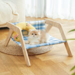 Cat Beach Chair Summer All Seasons Elevated Cat Bed Cat Comfort Sleeping Nest House - Image 7