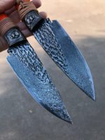 Indian Hand Forged Patterned Steel Knife - Image 4