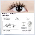 Magnetic False Eyelashes Natural Long Lasting Eyelashes Integrated Soap Holder - Image 9