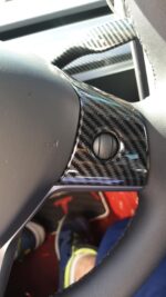 3 Pcs Set Car Steering Wheel Decoration For Tesla Model 3 With Logo - Image 5