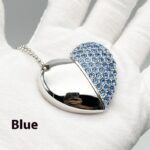 Fashion Personality Brick-inlaid Heart-shaped U Disk - Image 4