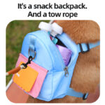 Pet Snack Storage Bag Large-capacity Multifunction Dogs Backpack Adjustable Harness Backpack Suitable Pet Travel Hiking Walking - Image 3