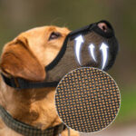 Pet Dog Muzzle Mask To Prevent It From Eating Randomly, Barking, And Biting. It's A Special Muzzle That Is Breathable And Has A Mesh Design - Image 8