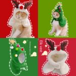 New Year's Antler Christmas Tree Pet Cat Ornaments - Image 2