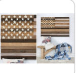 National Flag Flat Noodles Wood Wall Art Wooden Crafts - Image 4