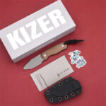 Stone Wash 14C28N Steel Mikata Handle Straight Knife - Image 2