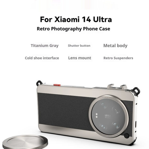 Metal Xiaomi Camera Case Retro Classic Photography Phone Case