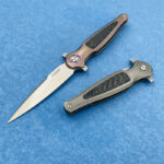 Folding Knife Titanium Handle Outdoor Camping - Image 5