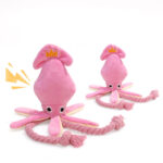Cute Squid Small Dog Toy Sound BB Plush Pet Puppy Rope Toys Chew Squeak Toys For Cat - Image 4