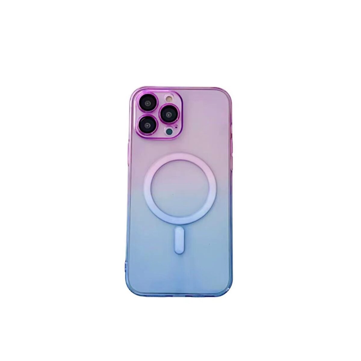 Hot Gradient Two-color Magnetic Phone Case Lens Protector Protective Case - Image 5