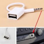 USB To 3.5MM U Disk Cable 12V Car CD Player AUX Car Audio Adapter Cable - Image 3
