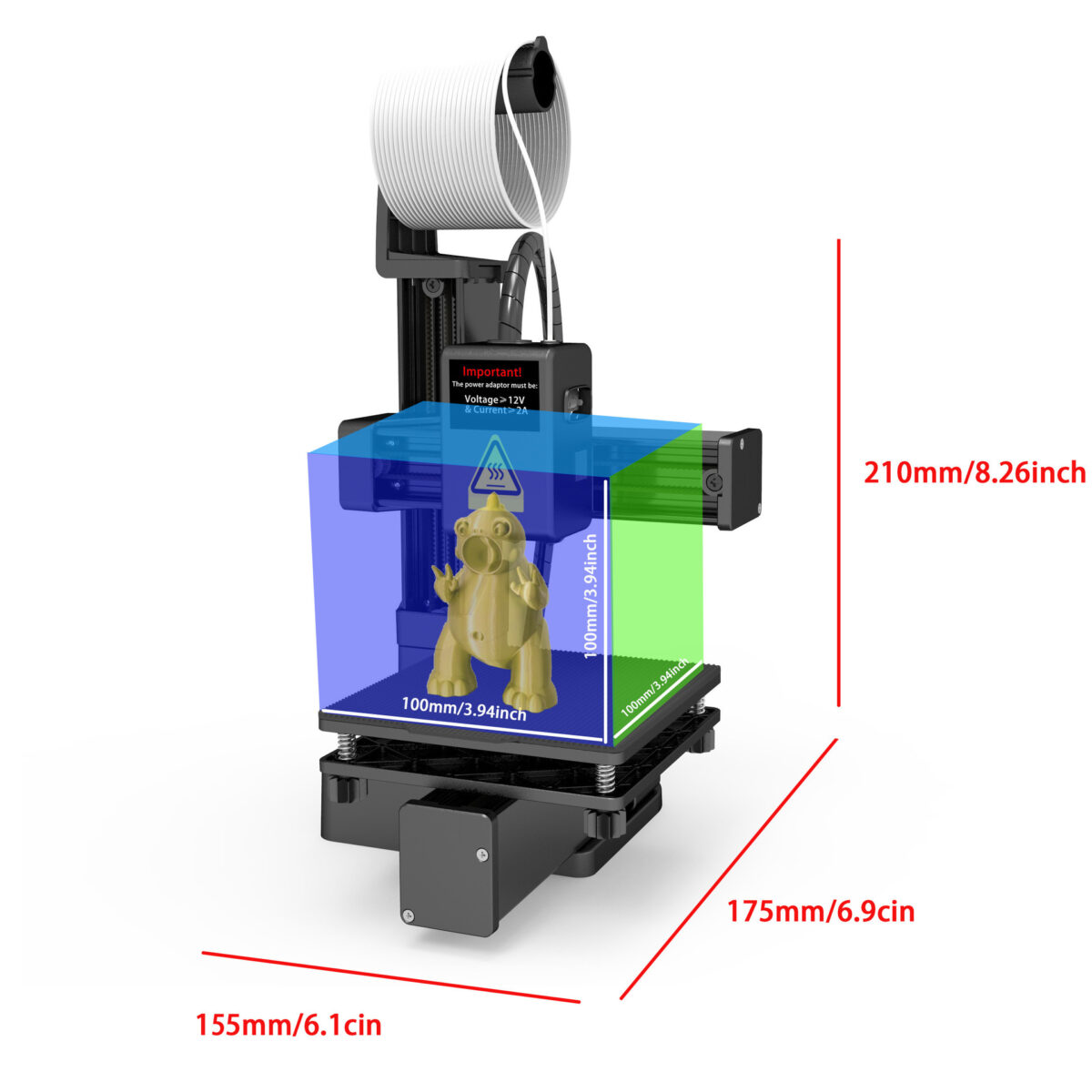EasyThreed 3D Printer K10 Entry Level Use TPU PLA 175mm - Image 3