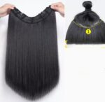 Women's Long Straight Hair Hairpiece  Without Mark - Image 5
