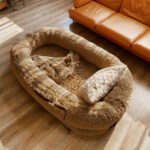 Plush Round Winter Warm Sponge Dog Pad Pet Supplies - Image 5