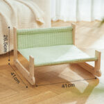 Cat Beach Chair Summer All Seasons Elevated Cat Bed Cat Comfort Sleeping Nest House - Image 3