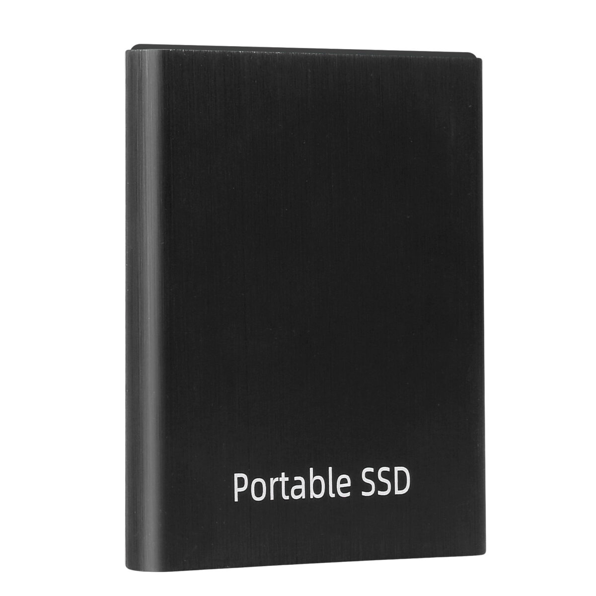 SSD Solid State Hard Drive Brush Pattern Portable Mobile Hard Drive - Image 1