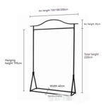 Gold High-end Wedding Shop Clothes Hanger Floor-length Dress Large Trailing Floor-type Side Hanging Dress Display Stand - Image 5