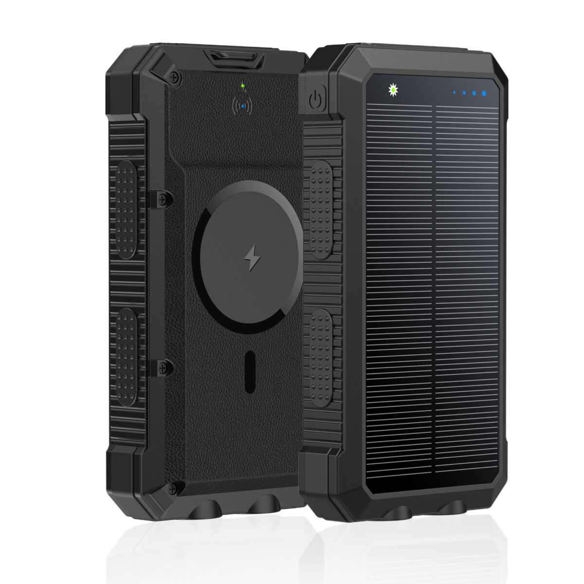 Solar Magnetic Wireless Charger Power Bank 20000 MA Outdoor Lighting Waterproof - Image 8
