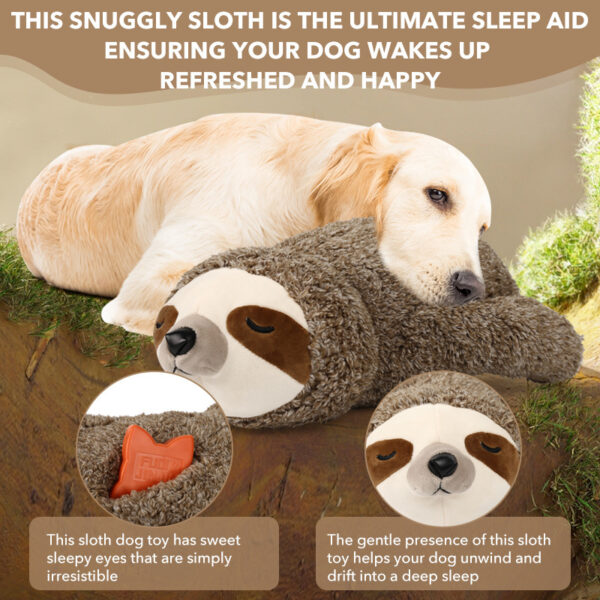 Pet Soothing Plush Toy Training Interactive Toy With Heartbeat Device