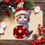 Cute Christmas Advent Cat Countdown Acrylic Calendar - Image 8