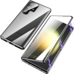 Magnetic King Phone Case Glossy Metal Magnetic HD Peep-proof Buckle Mirror Drop-resistant - Image 6