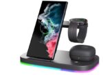 Vertical Wireless Charger Wireless Dock 3in1 Mobile Phone Headphone Charging Stand - Image 5