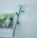 Handmade Glass The Blue And White Porcelain Tulip Glass Flower - Image 3