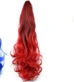 Colorful Gradient Color Clip Ponytail Wig - Image 3