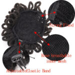African Wig Bun Hair Bag Drawstring Dreadlocks Afro Hair Bag - Image 4