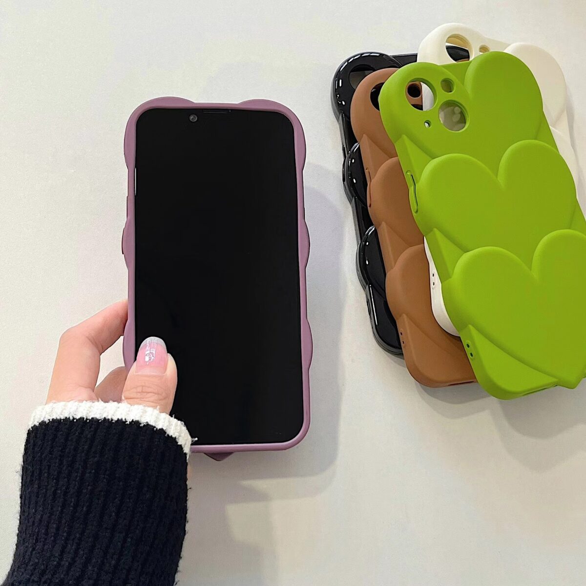 Skin Sense Folding Love  Phone Case Protective Cover - Image 1