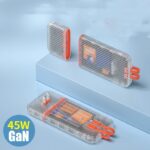 Charge Bank Transparent Magnetic Suction Separation Type 45W Quick Charge Comes With Wire Plug - Image 2