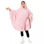 Hooded Cloak Thickened Solid Color Bathrobe - Image 2