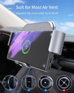 S8 Double Coil Folding Screen Car Mount Wireless Charging - Image 4