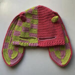 Handmade Knitted Pullover Rabbit Ear Hat Funny One-eye Exposed Mask Horn Hat Thermal And Windproof - Image 8