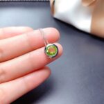 Women's Peridot Bubble Necklace Pendant - Image 3