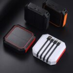 Shared Four Line New Built-in Solar Power Charging Bank 10000MAH Mobile Phone Charging