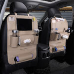 Car Interior Supplies Multifunctional Seat Back Leather Folding - Image 5