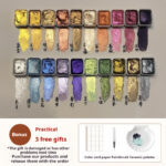 Watercolor Traditional Chinese Painting Fine Brush Calligraphy Wrapped Flower Nail Art Solid Gold Powder - Image 3