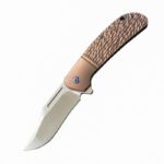 Alloy High Hardness Powder Steel Folding Knife Titanium - Image 6