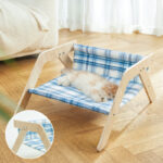 Cat Beach Chair Summer All Seasons Elevated Cat Bed Cat Comfort Sleeping Nest House - Image 5