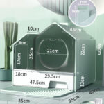 Fully Enclosed Household Anti-splash Drawer Type Odor-proof Cat Litter Box - Image 2