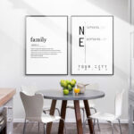 Simple Bedroom Dining Room Background Wall English Alphabet Mural - Image 5